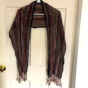 *3 for $25!* multicolored scarf, hint of shimmer
